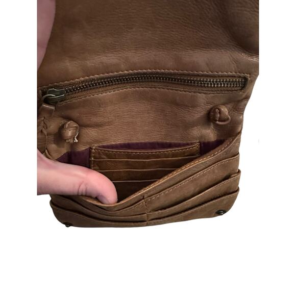 R.P.S Rock Paper Scissors Leather Crossbody Y2KBag VintageVibes Festival Indie - Picture 6 of 8